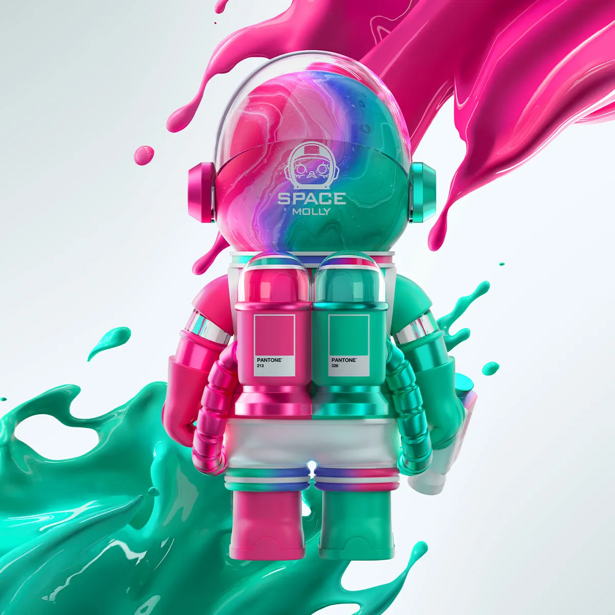 MEGA SPACE MOLLY 1000% PANTONE - POP MART (Japan)