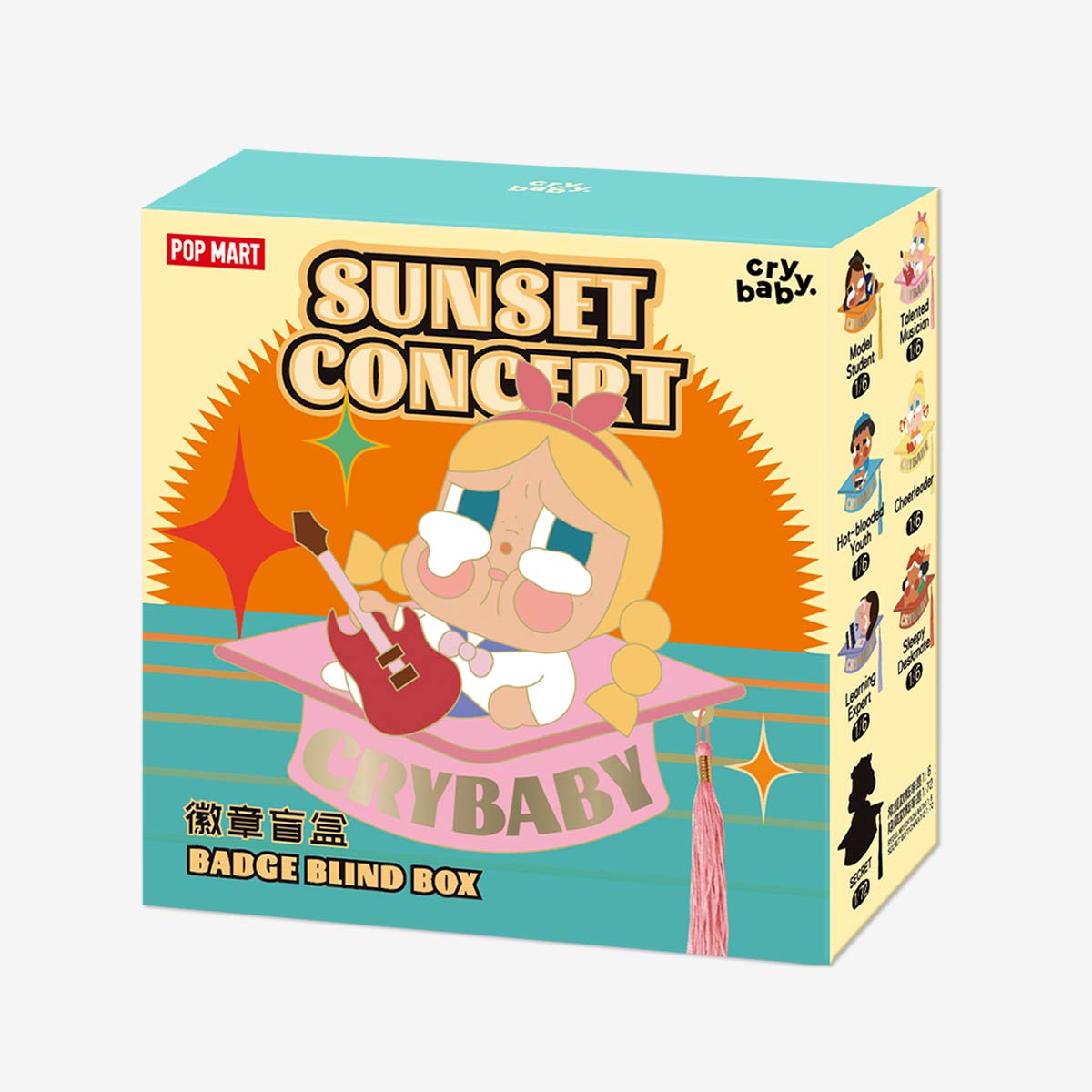CRYBABY Sunset Concert シリーズ バッジ - POP MART (Macao, China)