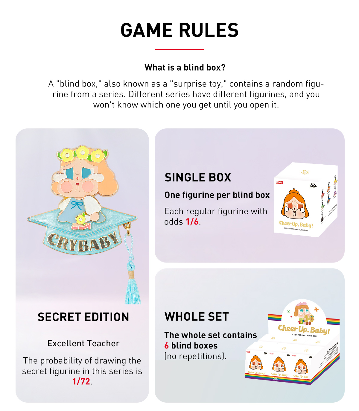 CRYBABY Sunset Concert シリーズ バッジ - POP MART (Japan)