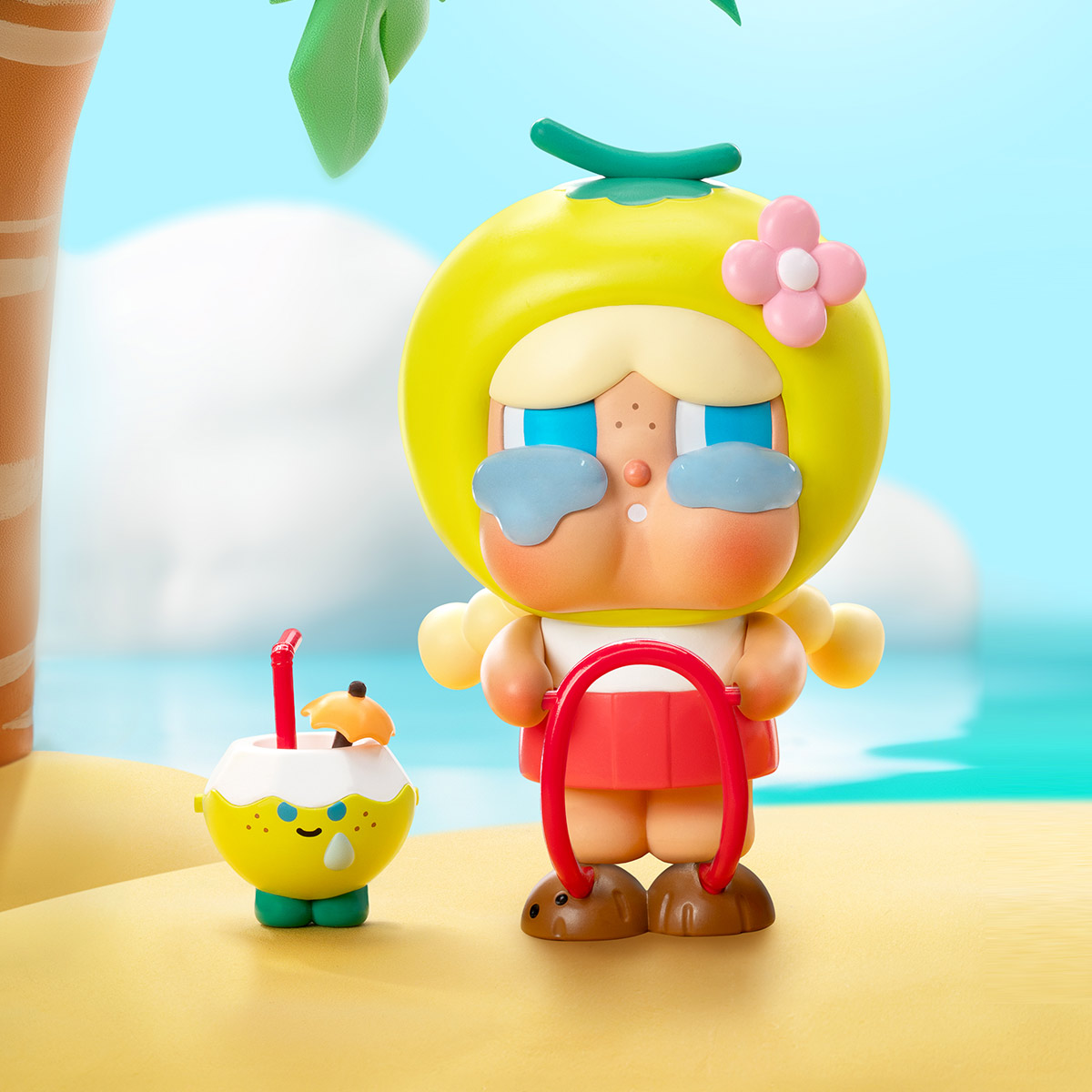 POPMART craybaby coconut-creen 2種 Crybaby Coconut Figure-Brown - POP MART (United States)
