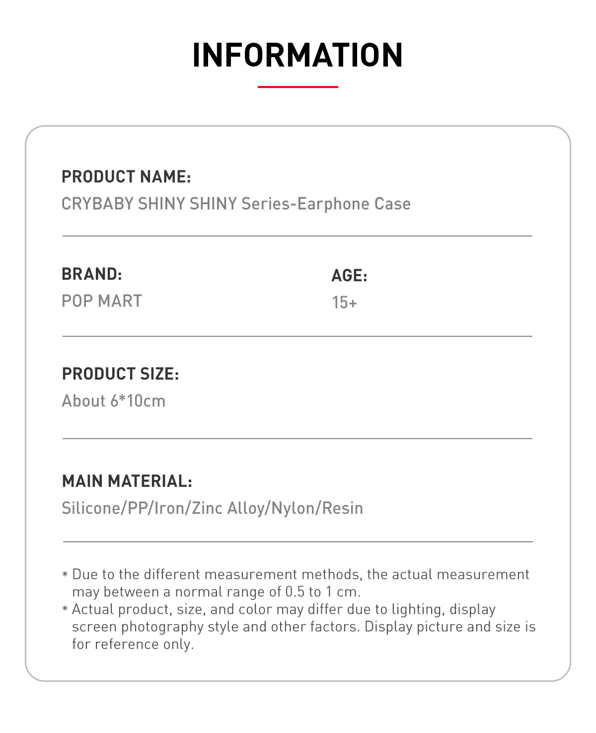 CRYBABY Earphone Case ゴールド CRYBABY SHINY SHINY Series-Earphone Case (Gold) - POP MART