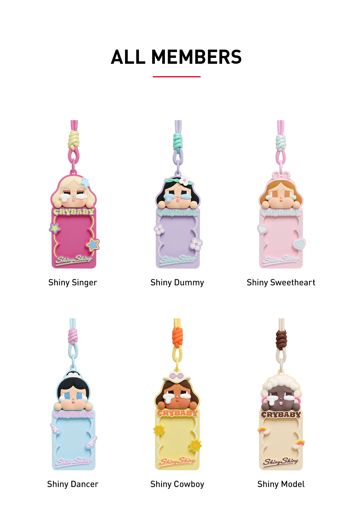 CRYBABY SHINY SHINY カードホルダー POPMART CRYBABY SHINY SHINY SERIES-Card Holder Blind Box - POP MART