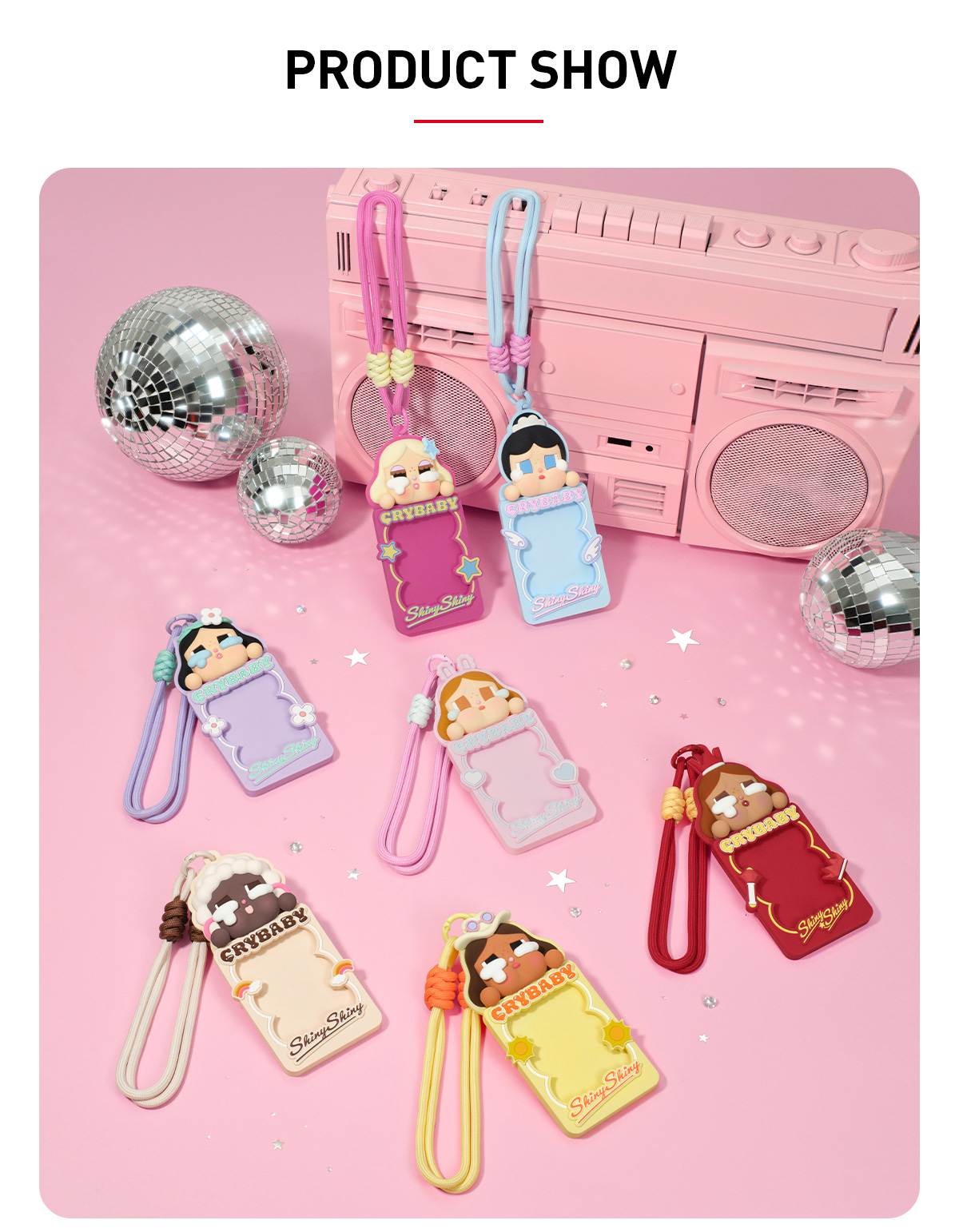 【店舗購入】CRYBABY shinyshiny CRYBABY SHINY SHINY SERIES-Plush Pedant Blister Pack - POP