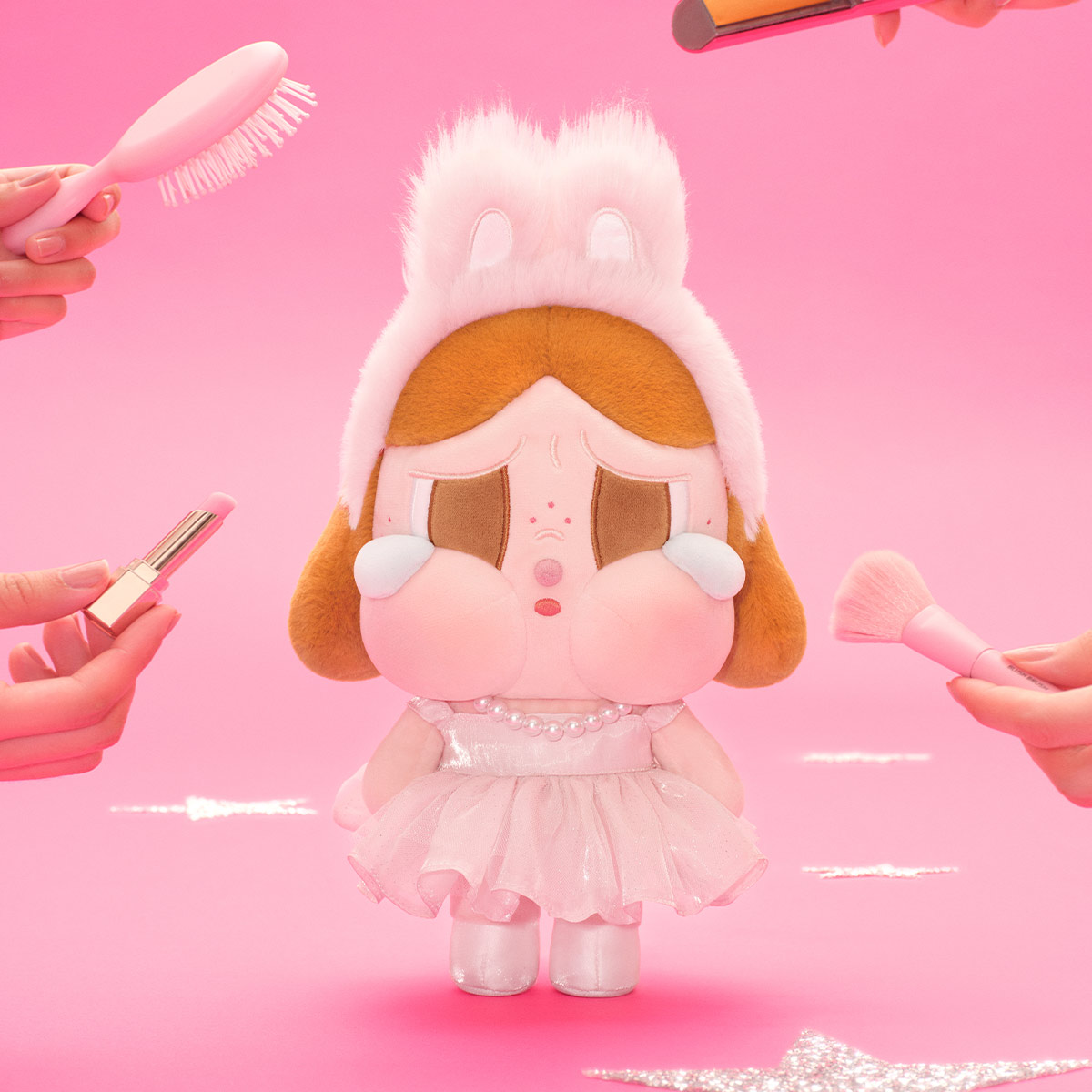 CRYBABY SHINY SHINY SERIES-Plush Doll (Pink) - POP MART
