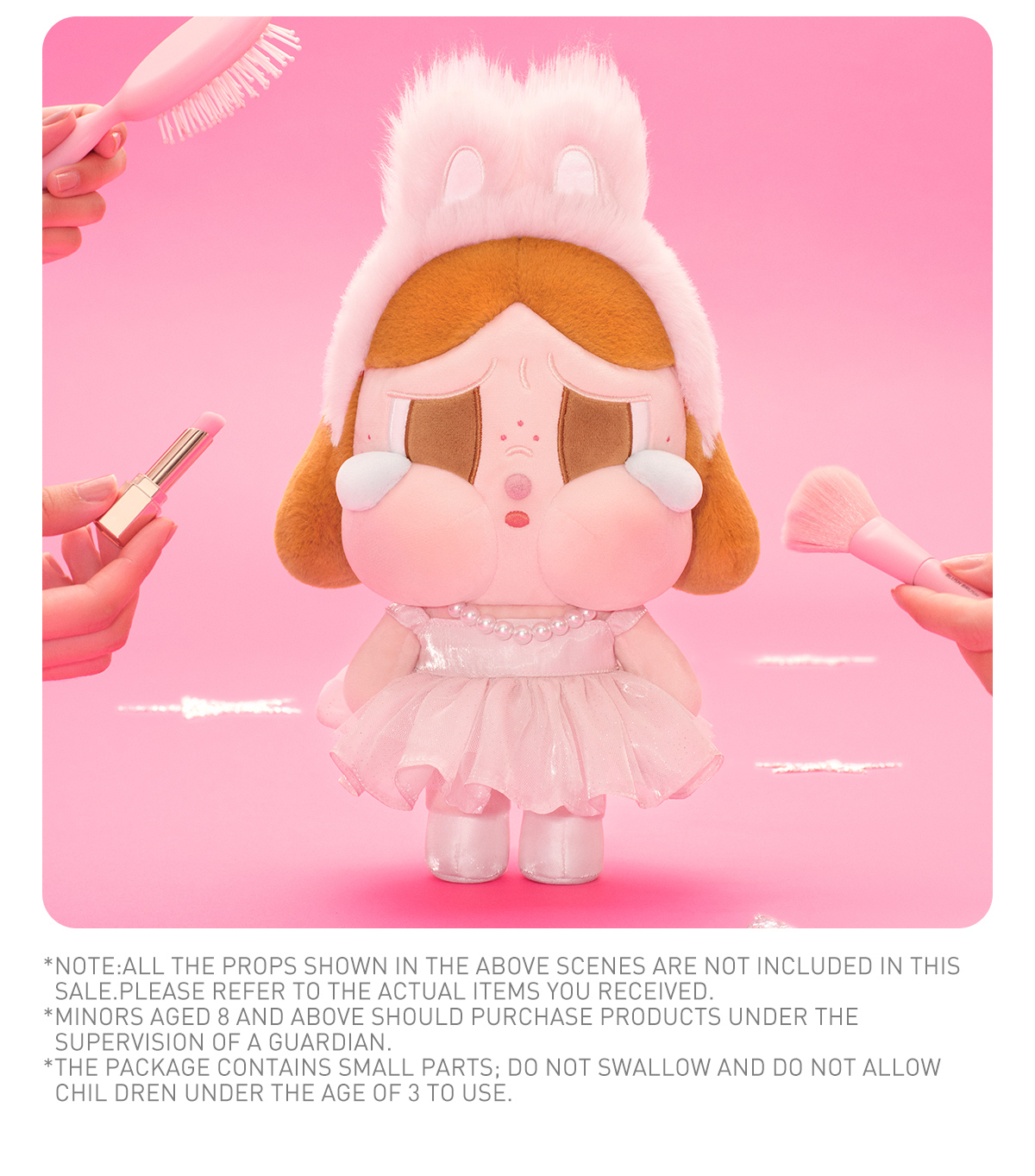 CRYBABY SHINY SHINY SERIES-Plush Doll (Pink) - POP MART (Japan)
