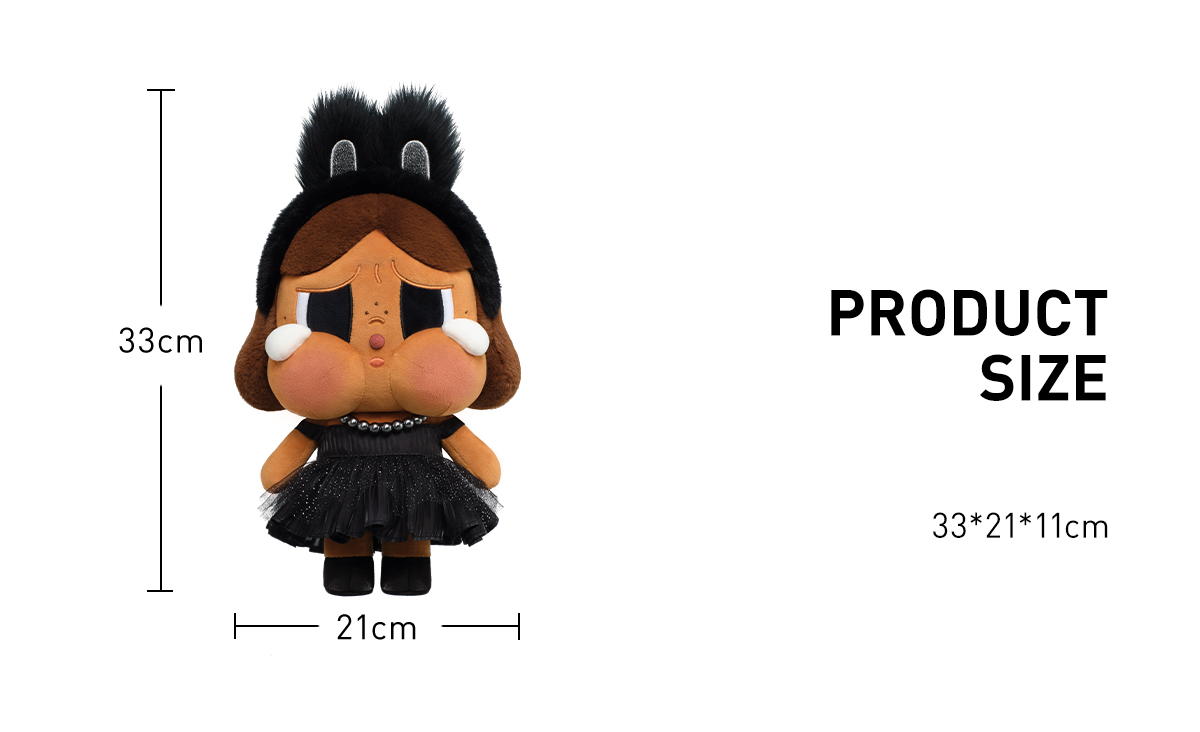 POP MART CRYBABY SHINY SHINY ぬいぐるみ 黒 CRYBABY SHINY SHINY SERIES-Plush Doll (Black) - POP MART (Italy)