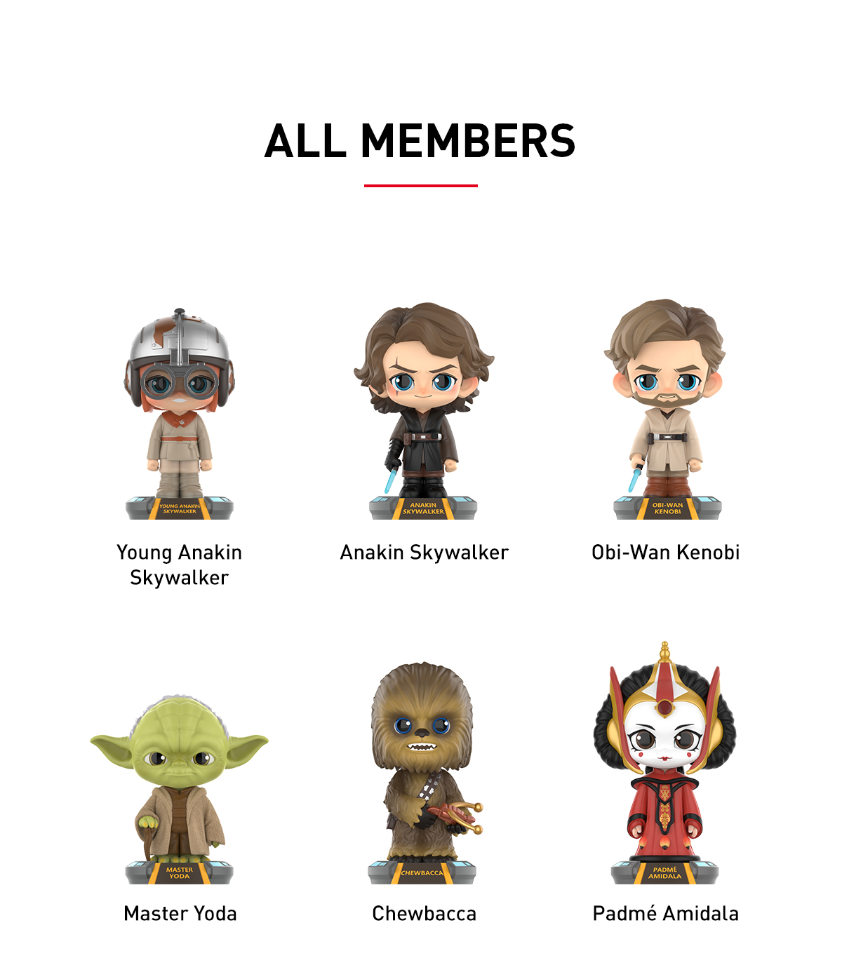 【POP MART】スター・ウォーズ Bobblehead シリーズ 9体セット Star Wars Bobblehead Series Figures - POP MART (Czech Republic)