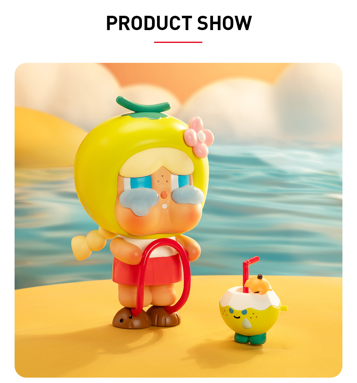【新品未開封】Popmart Crybaby coconut2点セットフィギュア 新品未開封】Popmart Crybaby coconutフィギュア2点セット