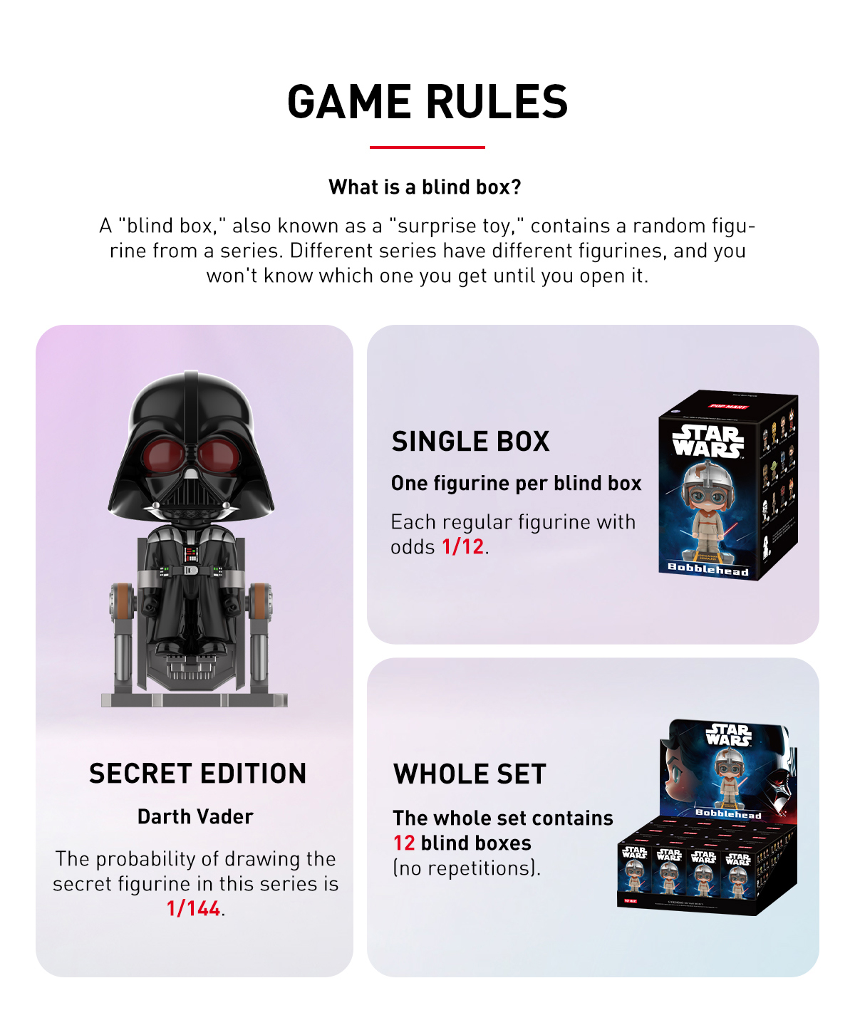 Star Wars Bobblehead Series Figures - POP MART (Japan)