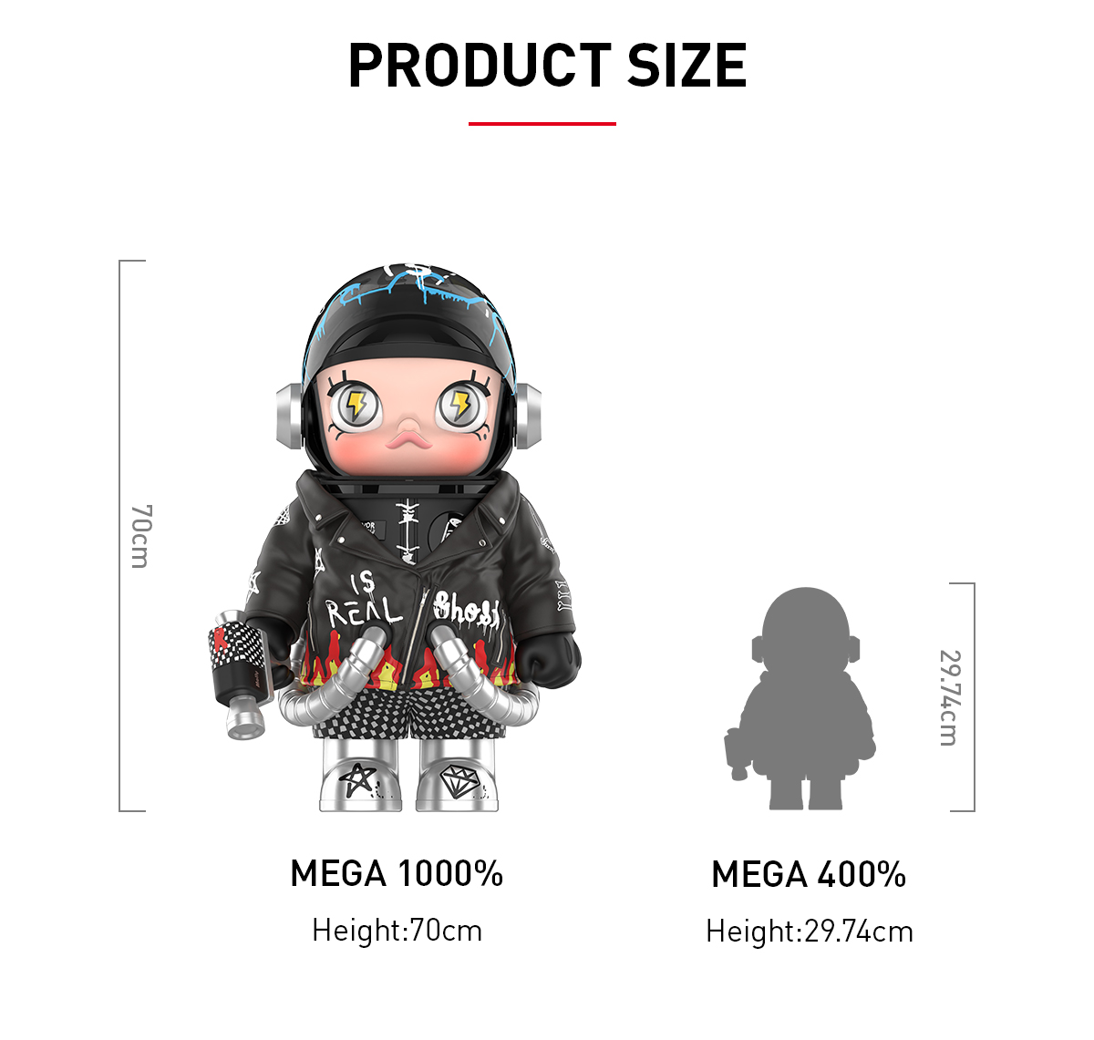 MEGA SPACE MOLLY 1000% Trevor Andrew2.0 - POP MART (Switzerland)