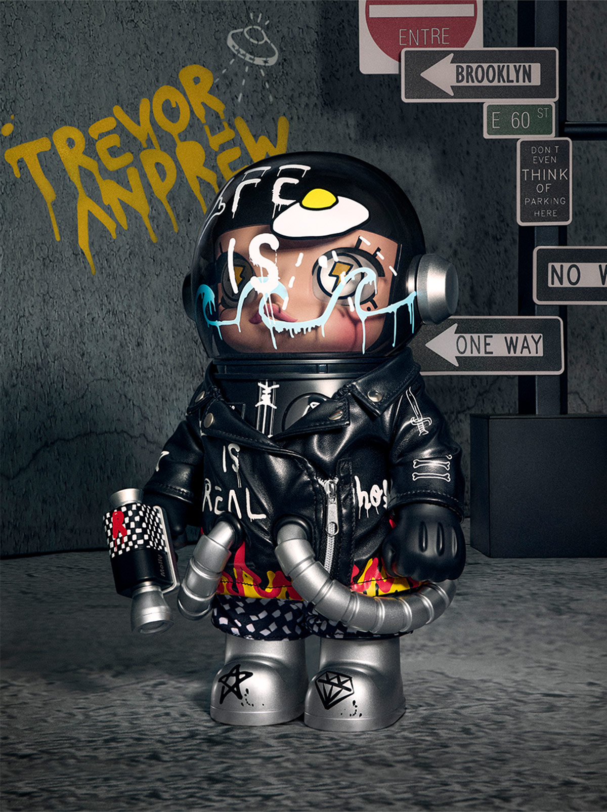 その他 MEGA SPACE MOLLY 400% Trevor Andrew MEGA SPACE MOLLY 400% Trevor Andrew - POP MART (Singapore)