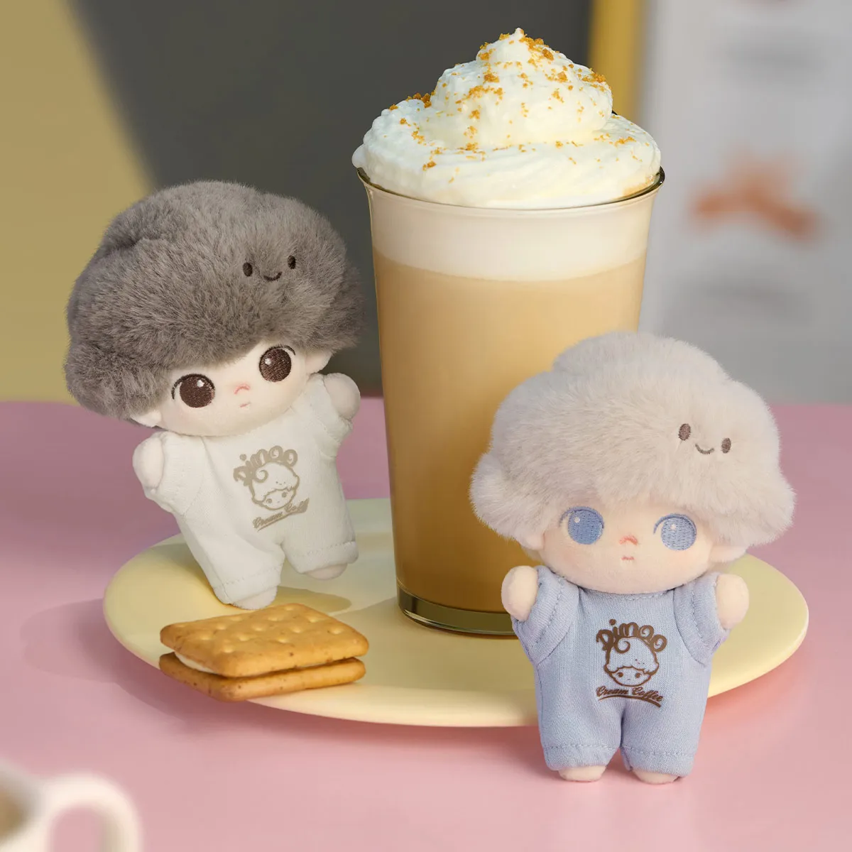 DIMOO Crush on Coffee Series-Soft-faced Plush Keychain Blind Box 