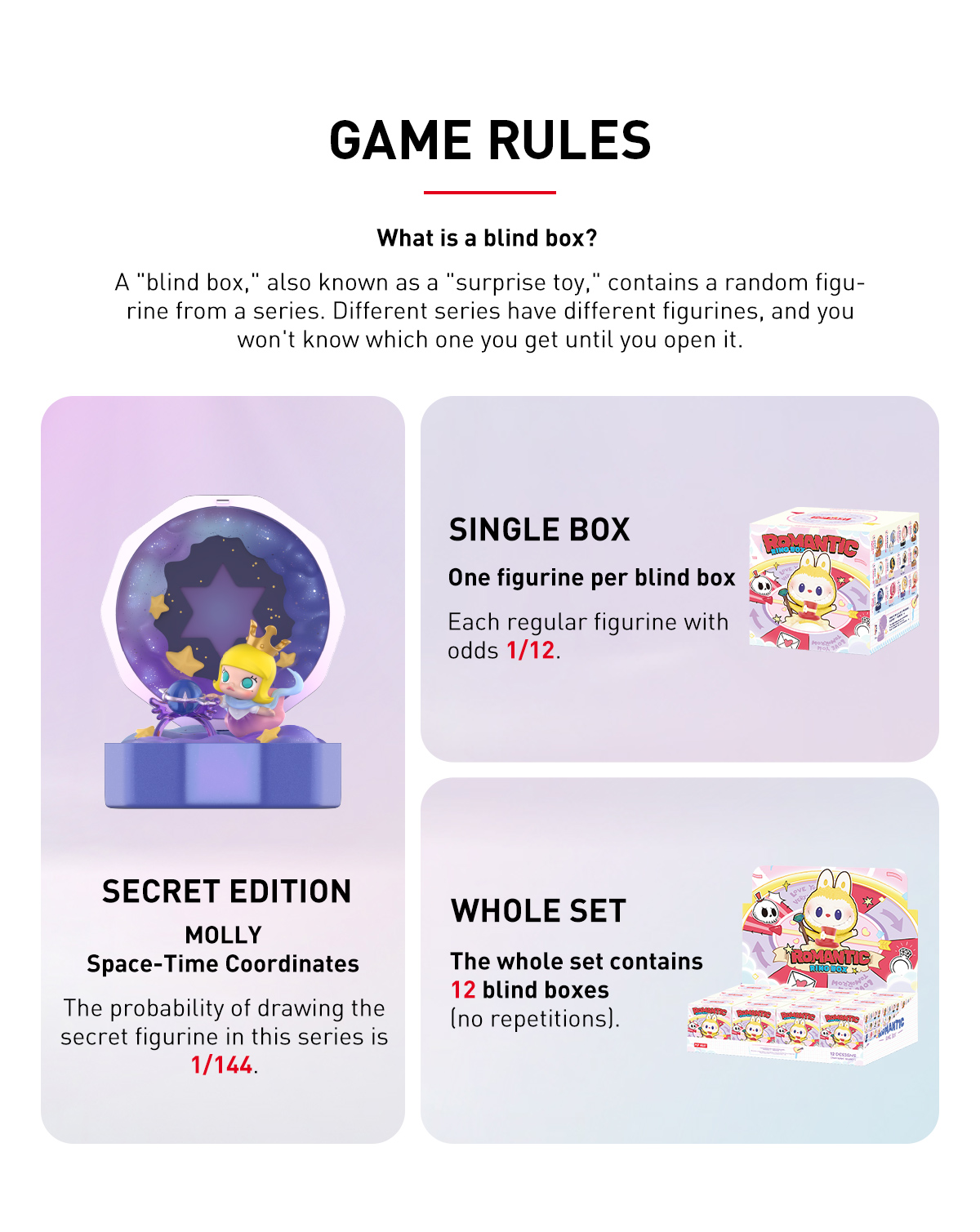 POPMART Romantic Ring Box シリーズ4シーンセット Romantic Ring Box シリーズ4シーンセット - POP MART (France)