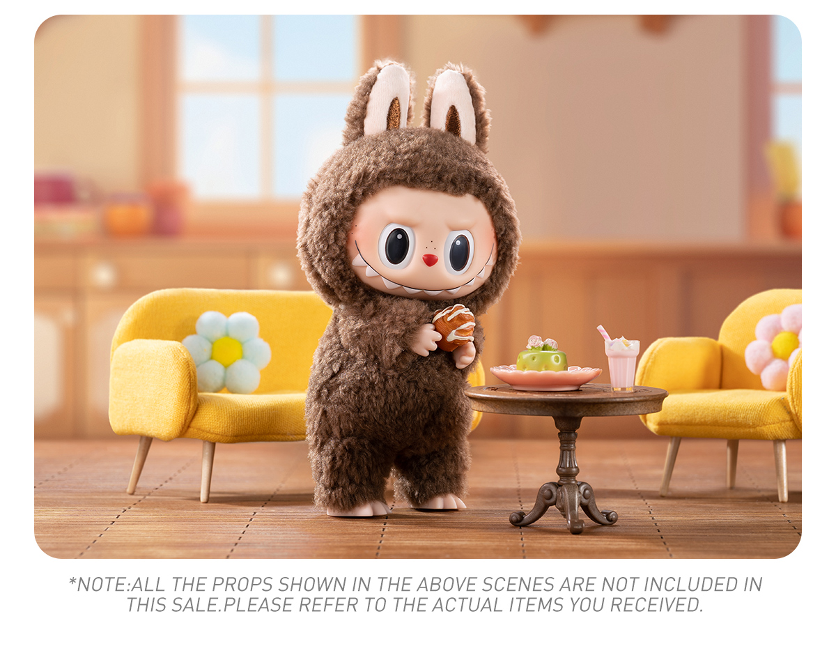 POP MART Exciting Macaron Vinyl Face グレー SESAME BEAN - LABUBU The Monsters - Exciting Macaron vinyl