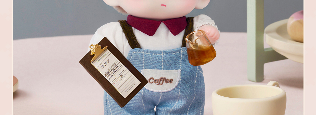 ぬいぐるみ DIMOO Crush on Coffee Series-Vinyl Plush DIMOO Crush on Coffee Series-Vinyl Plush Blister Pack - POP