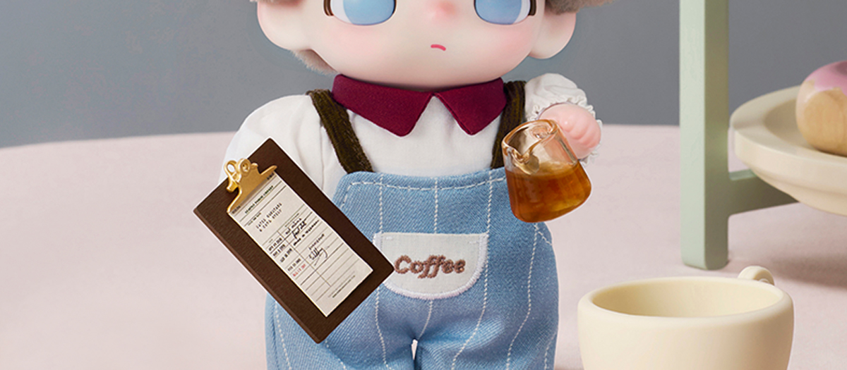 ぬいぐるみ DIMOO Crush on Coffee Series-Vinyl DIMOO Crush on Coffee Series-Vinyl Plush Blister Pack - POP