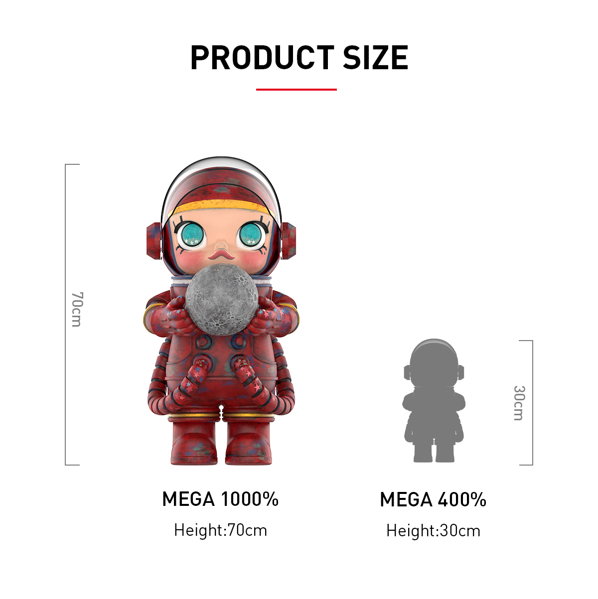 MEGA SPACE MOLLY 1000% Hello,Moon - POP MART (Singapore)