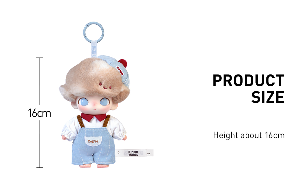 ぬいぐるみ DIMOO Crush on Coffee Series-Vinyl Plush DIMOO - Crush on Coffee Soft Plush Blind Box Pendants