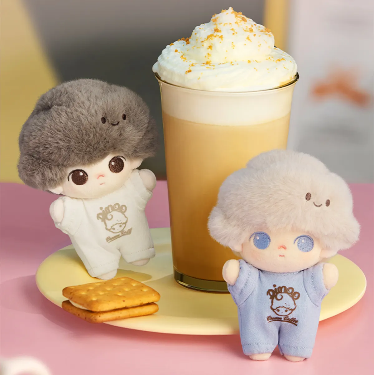 DIMOO Crush on Coffee Series-Soft-faced Plush Keychain Blind Box 