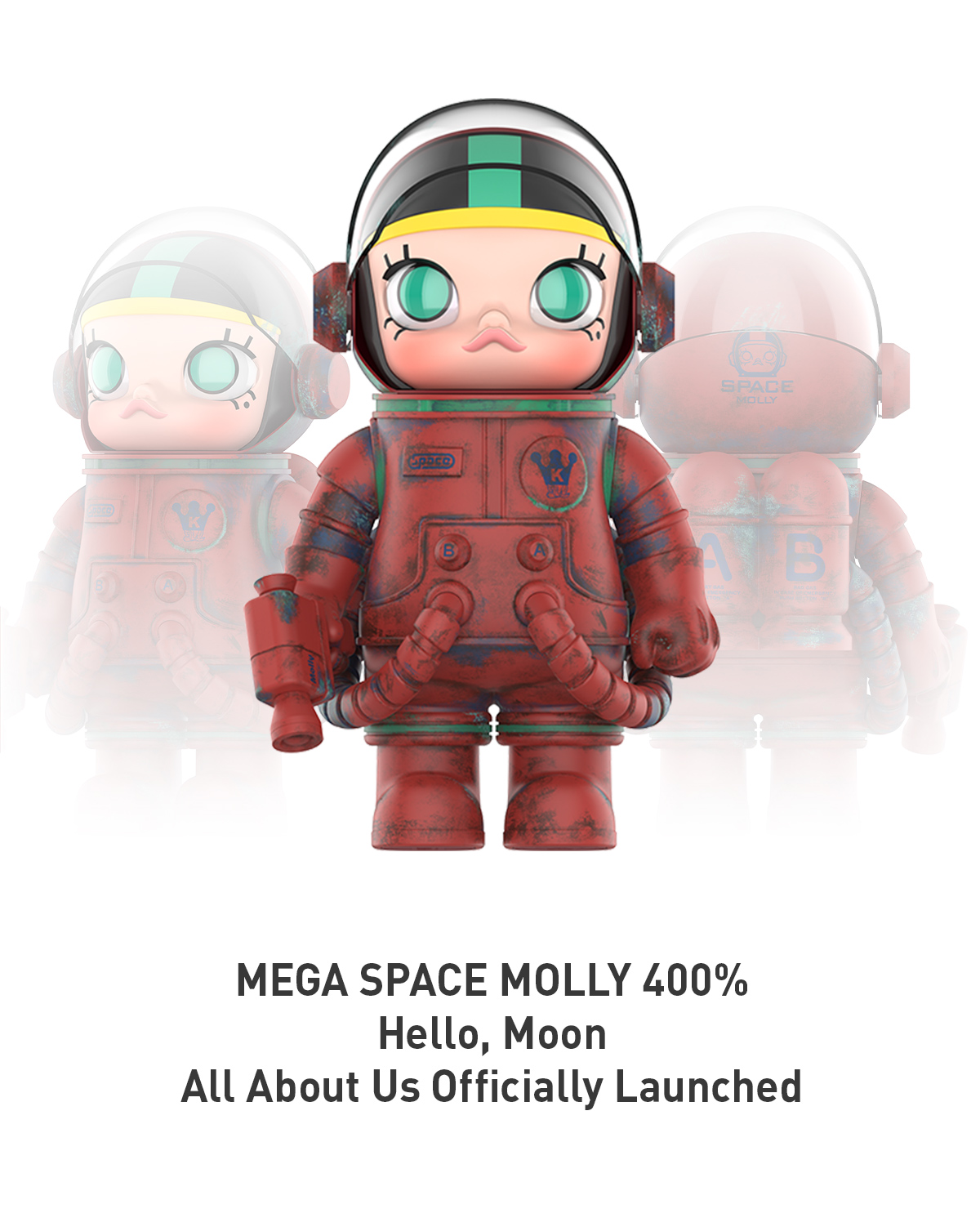 POP MART MEGA SPACE MOLLY400% レインボー MEGA SPACE MOLLY 400% Rainbow 2.0 - POP MART (United States)