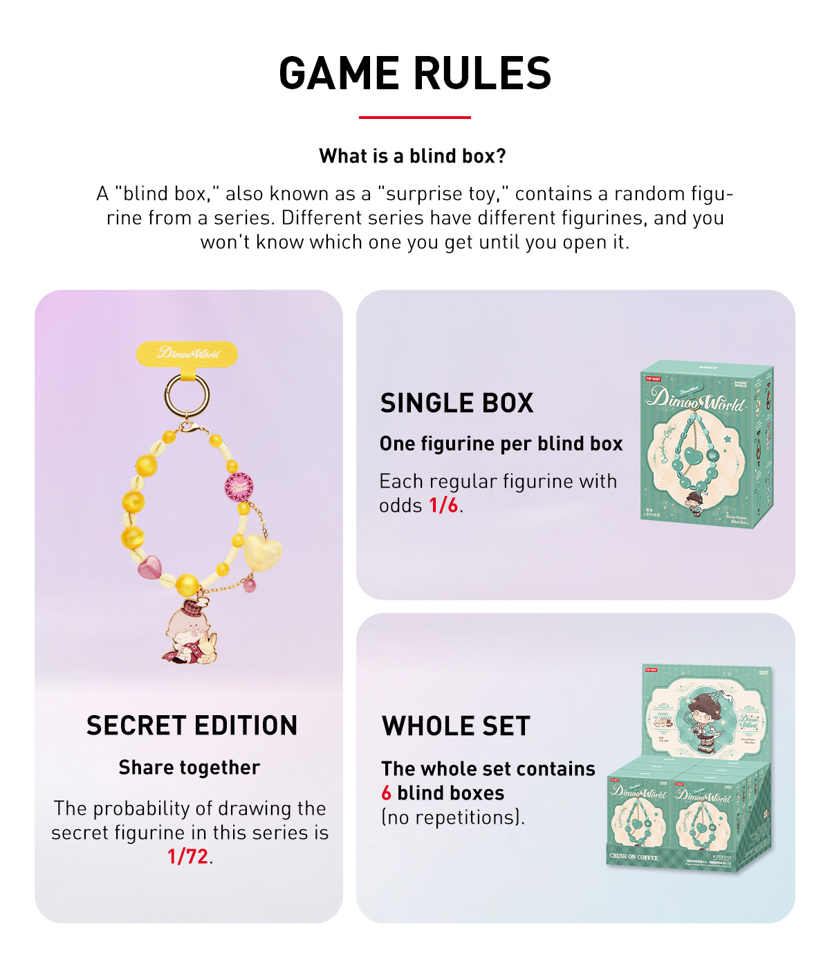 DIMOO Crush on Coffee Series-Phone Charm Blind Box - POP MART (Japan)