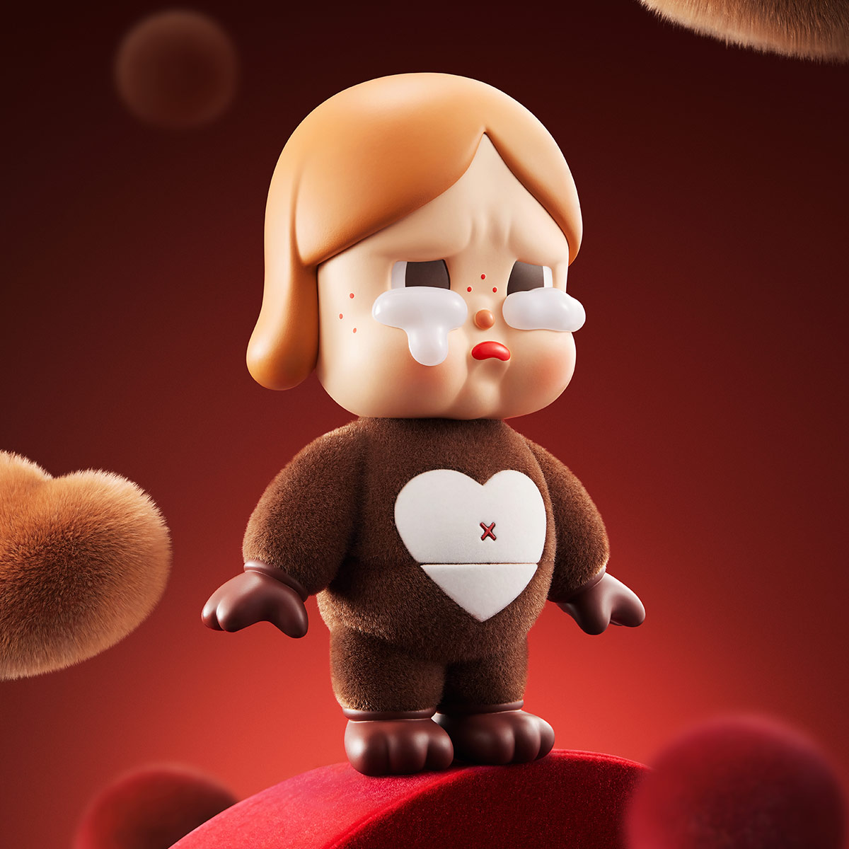 CRYBABY BE MINE ビッグサイズ POP MART CRYBABY Be Mine Figure 17cm Large Size Designer Toy