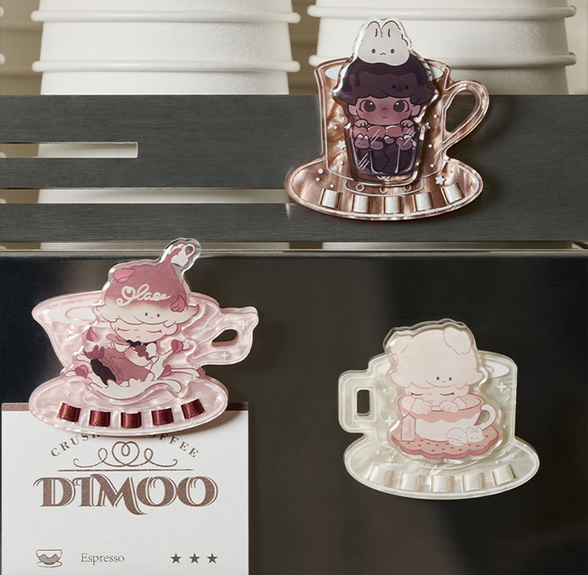 POPMART Dimoo coffe シークレット POP NOW:DIMOO Crush on Coffee Series-Soft-faced Plush