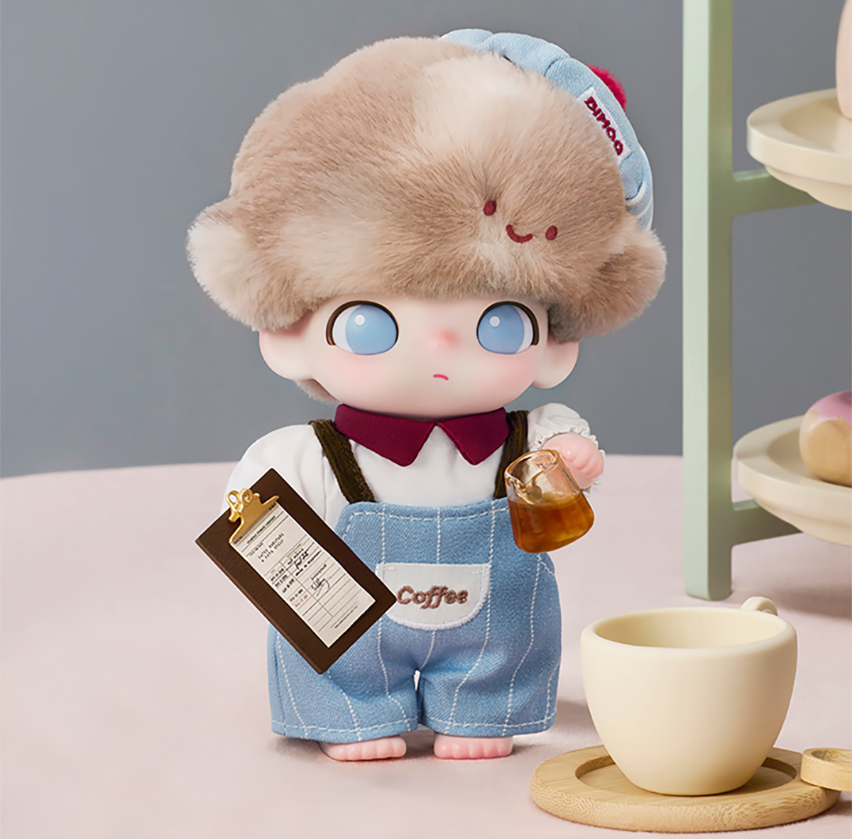 アイドル DIMOO Crush on Coffee Series-Vinyl Plush Pop Mart DIMOO Crush on Coffee Series Vinyl Plush Blister