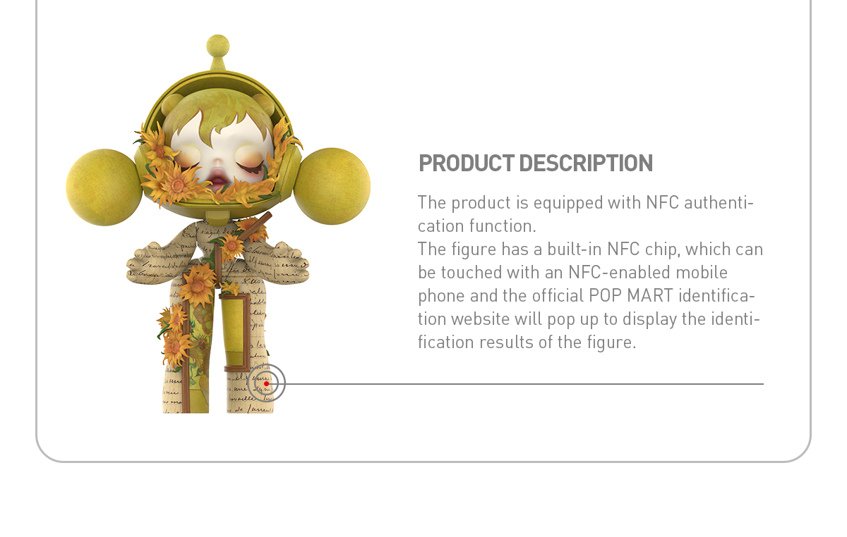 MEGA α SKULLPANDA 1000% Van Gogh Museum Sunflowers - POP MART (Japan)