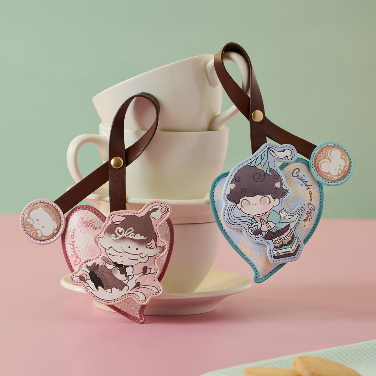 QIANQ　DIMOO Crush on Coffeeペンダント DIMOO-Crush On Coffee Series-Fragrant Bag Pendant Set - POP