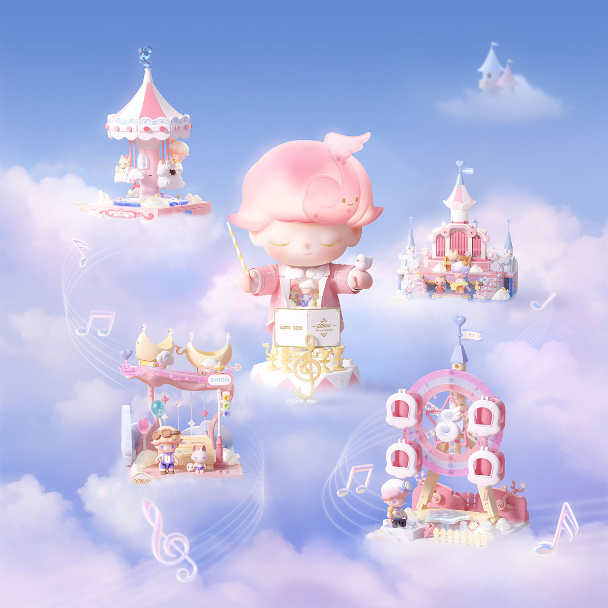 DIMOO Dream Melody Series Blocks - POP MART (Japan)