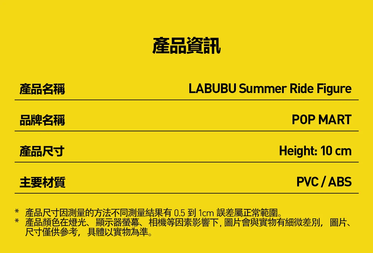 LABUBU Summer Ride Figure - POP MART (Macao, China)