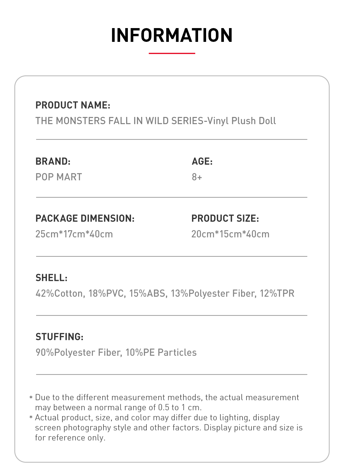 POP MART FALL IN WILD フィギュア 6セット！ THE MONSTERS FALL IN WILD SERIES-Vinyl Plush Doll - POP MART