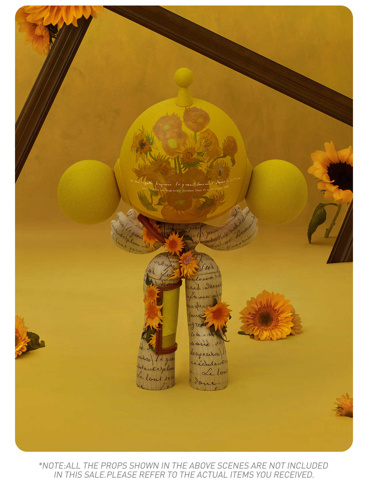 MEGA α SKULLPANDA 400% Van Gogh Museum Sunflowers - POP MART (Japan)