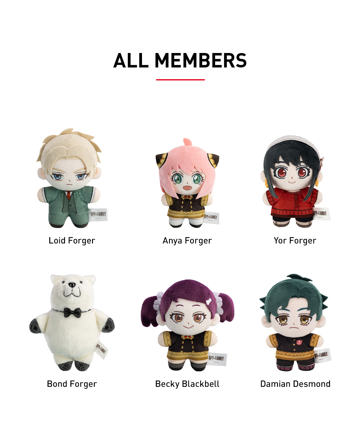 SPY × FAMILY Character Series Plush Blind Box - POP MART (Japan)