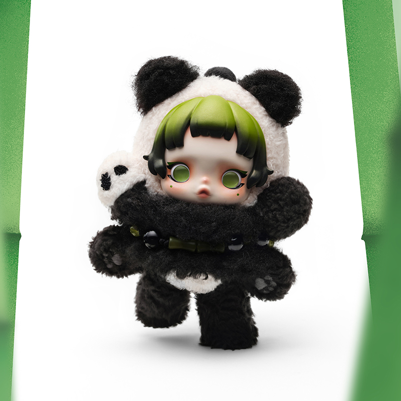 SKULLPANDA Lazy Panda Plush Doll Pendant - POP MART (Japan)