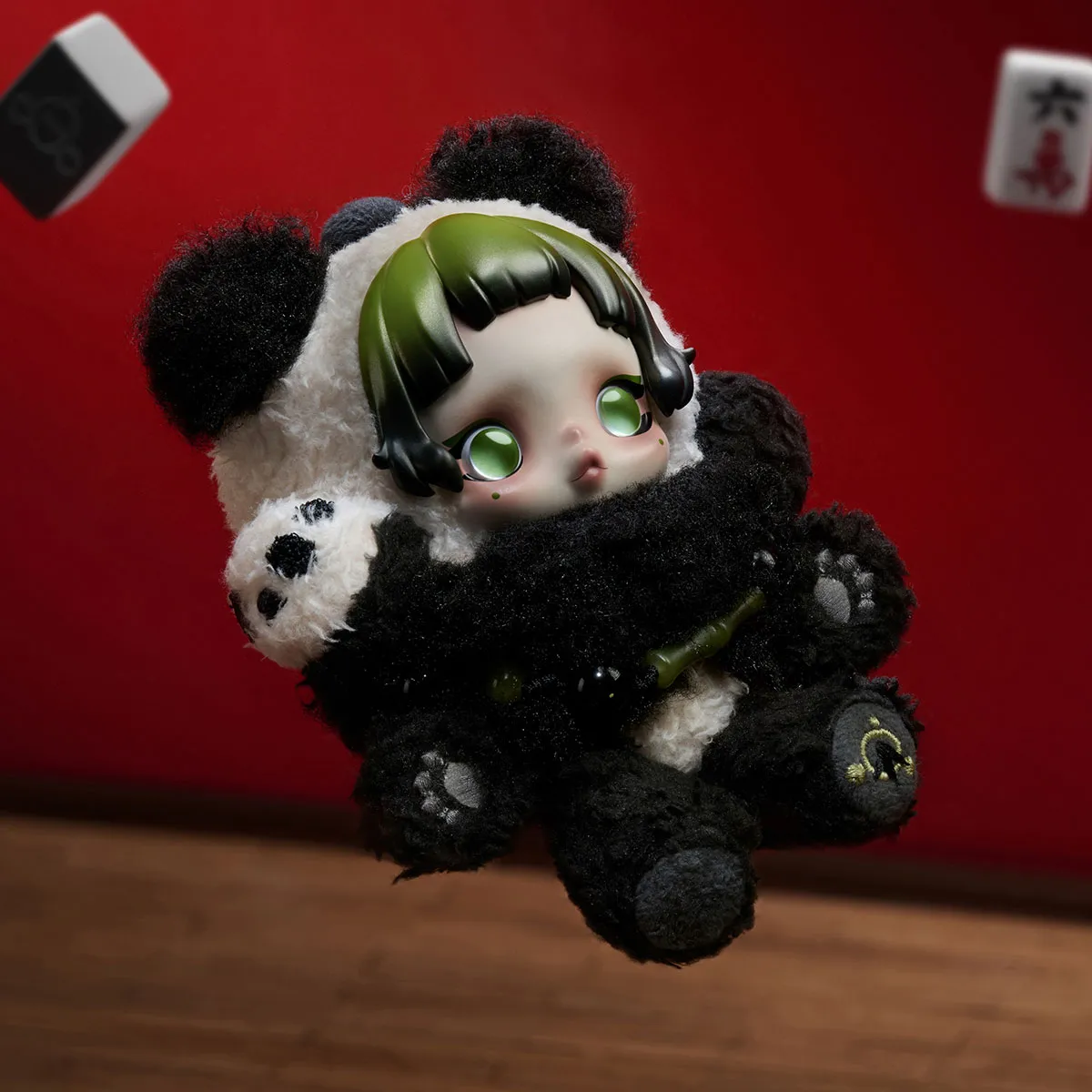 SKULLPANDA Lazy Panda Plush Doll Pendant - POP MART (Japan)