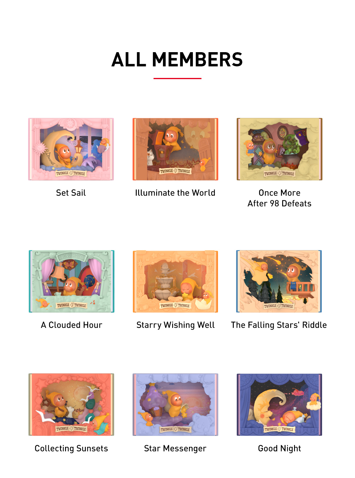 Twinkle Twinkle Light Up Series Scene Sets - POP MART (Portugal)