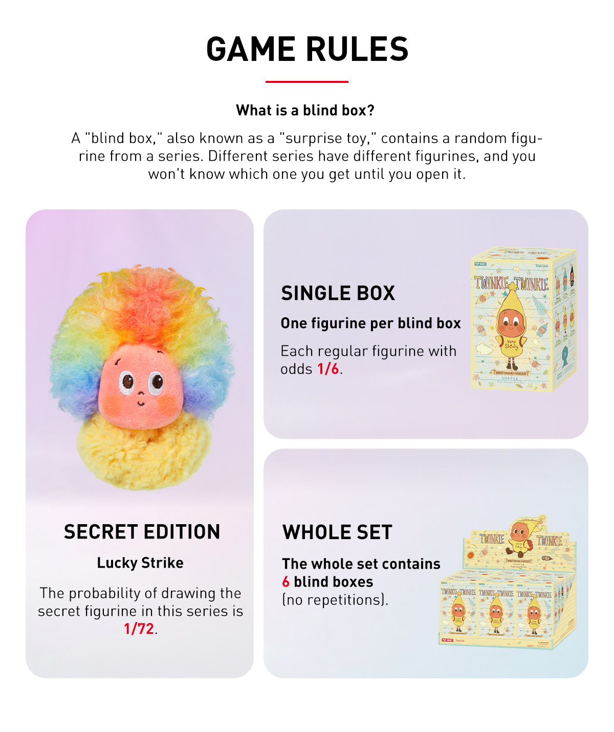 Twinkle Twinkle Sweet Dreams Forecast Series-Plush Pendant Blind