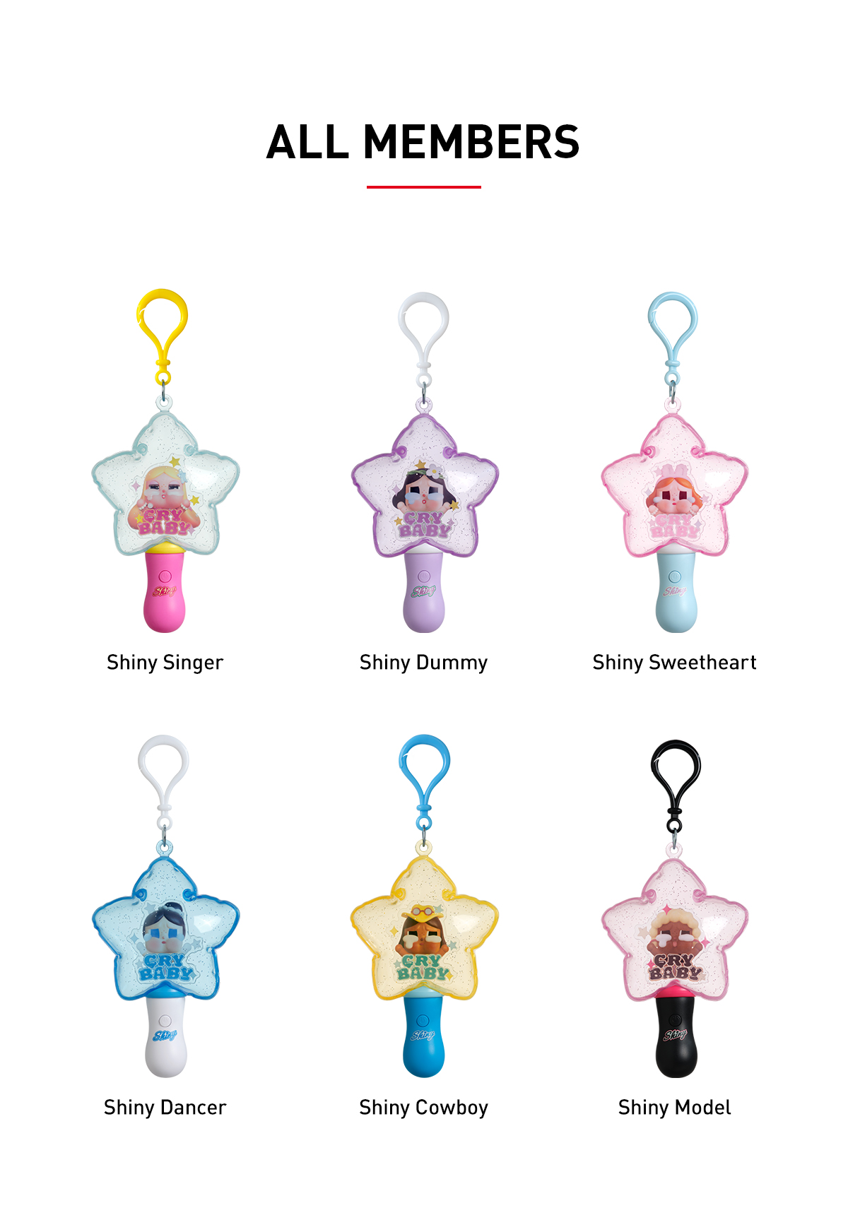 CRYBABY SHINY SHINY Series-Luminous Pendant Blind Box - POP MART