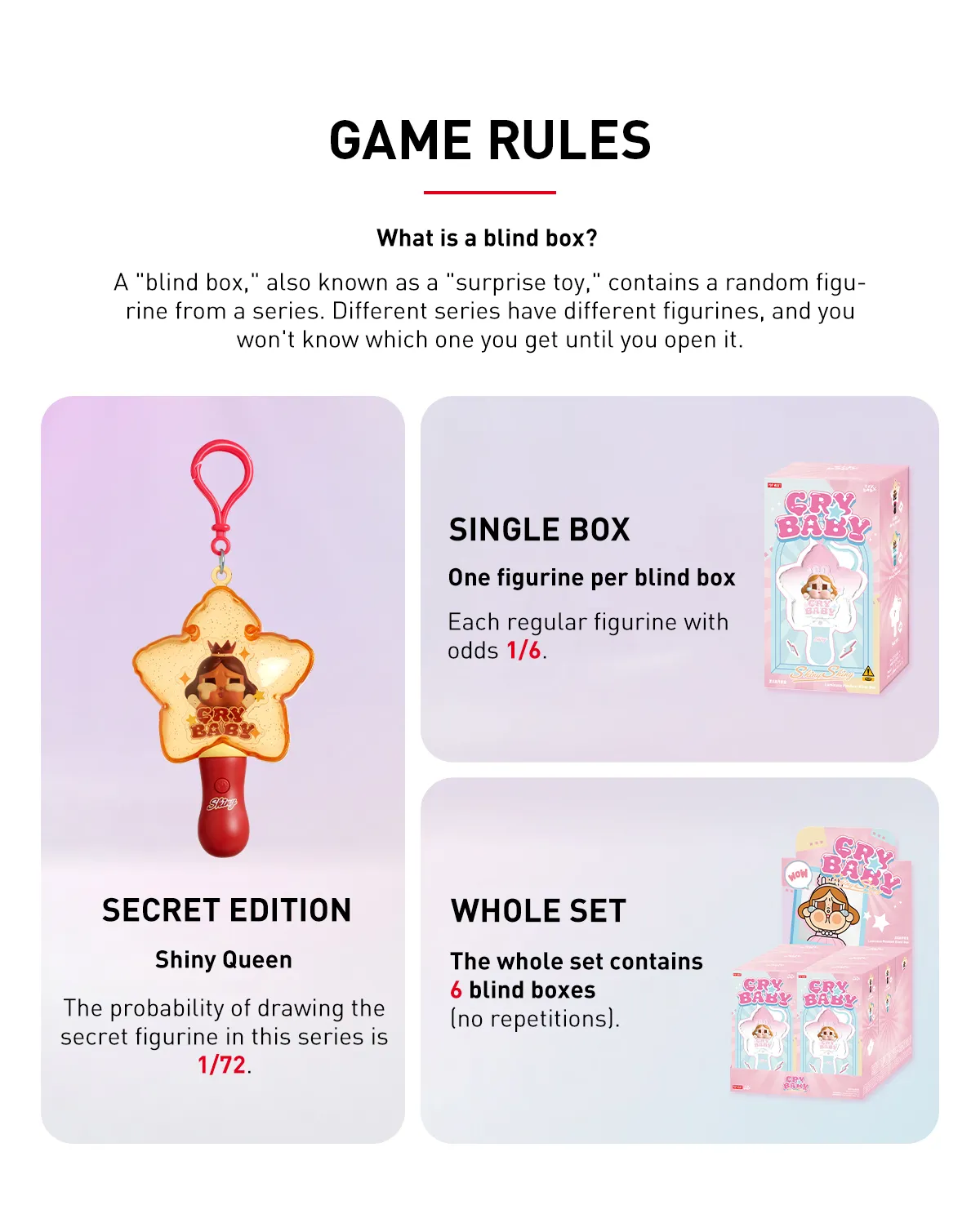 CRYBABY SHINY SHINY Series-Luminous Pendant Blind Box - POP MART 