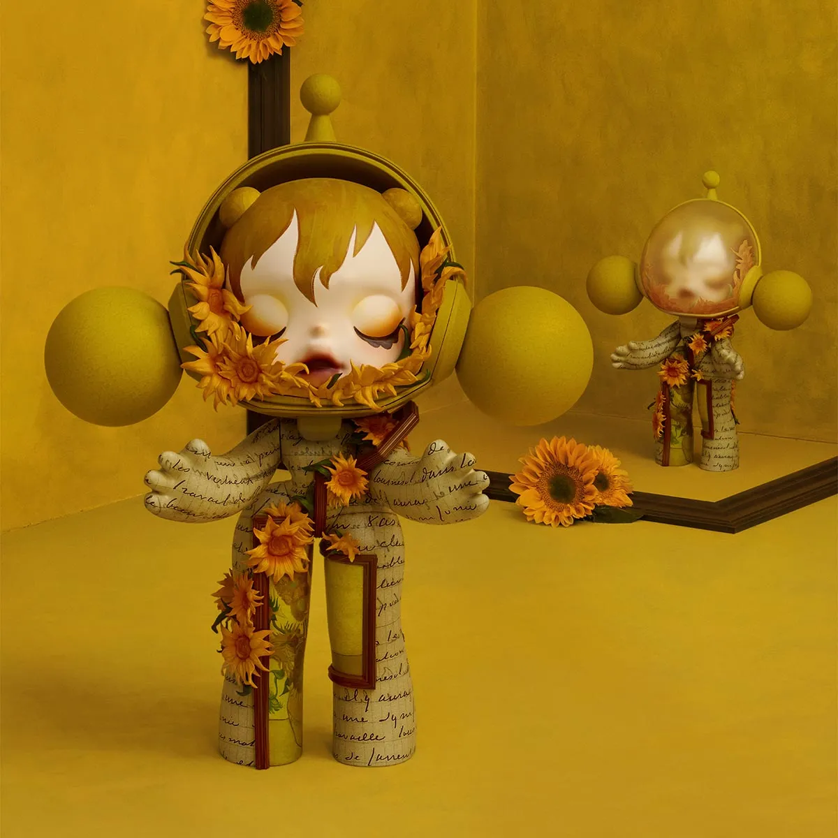 MEGA α SKULLPANDA 400% Van Gogh Museum ひまわり - POP MART (Portugal)