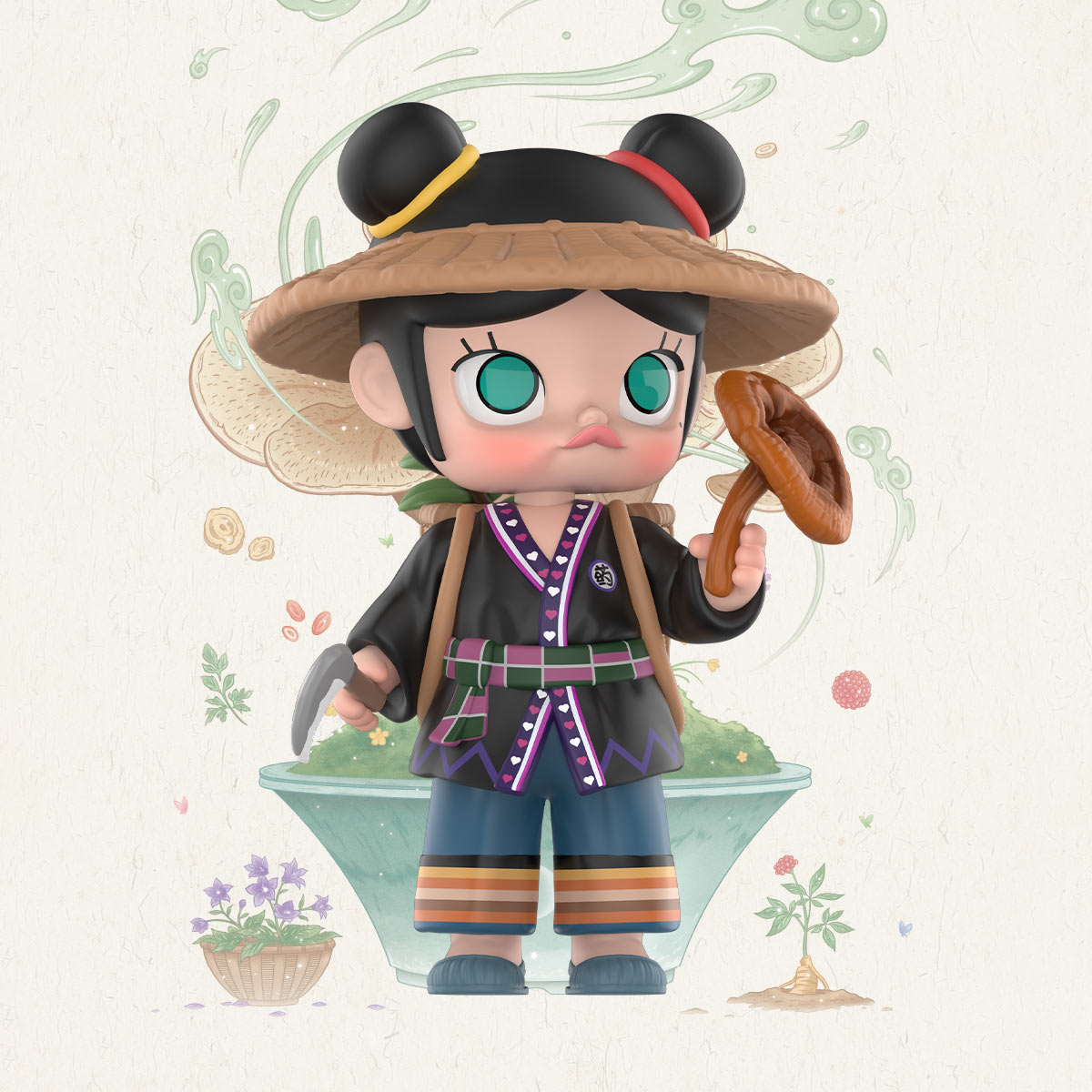MOLLY Chinese Herbal-Ling Zhi Figure - POP MART (Japan)