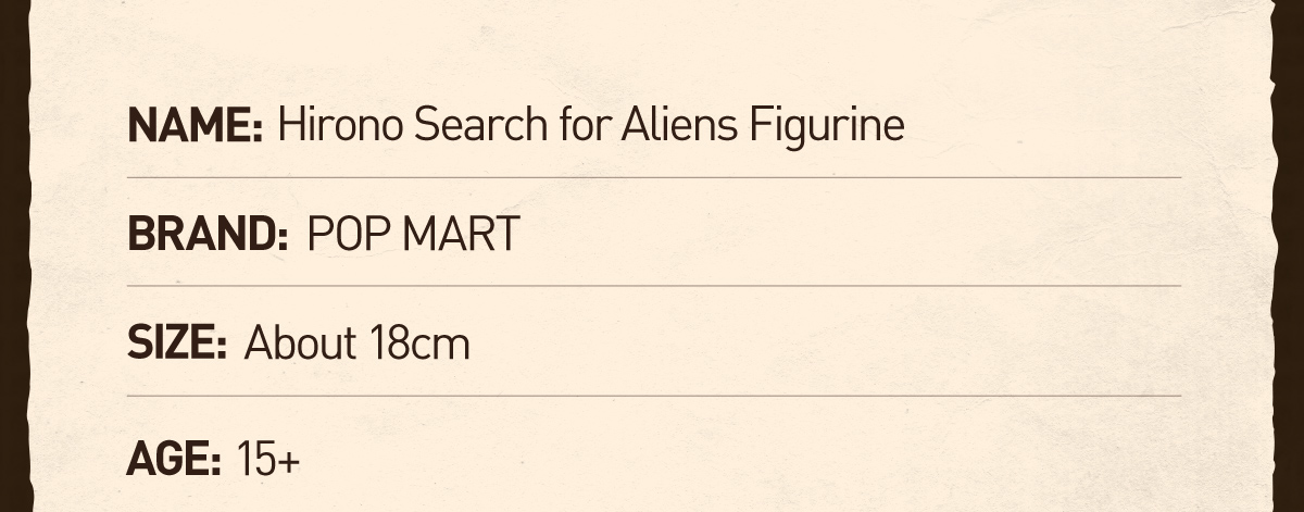 Hirono Search for Aliens Figurine - POP MART (Macao, China)