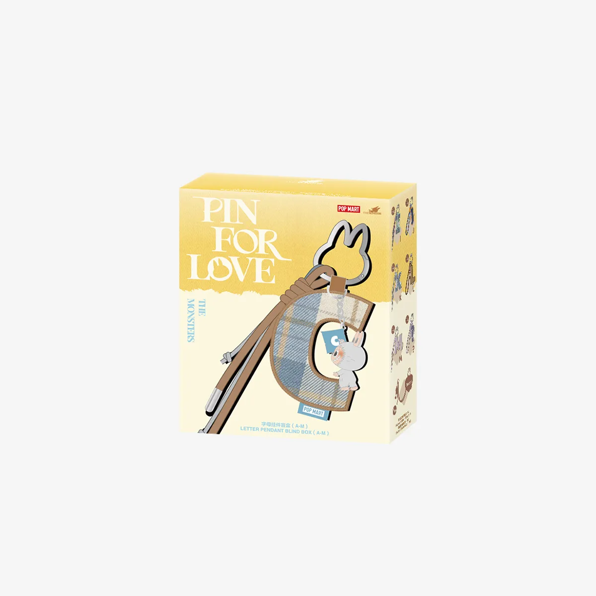 THE MONSTERS Pin for Love Series- Letter Pendant Blind Box