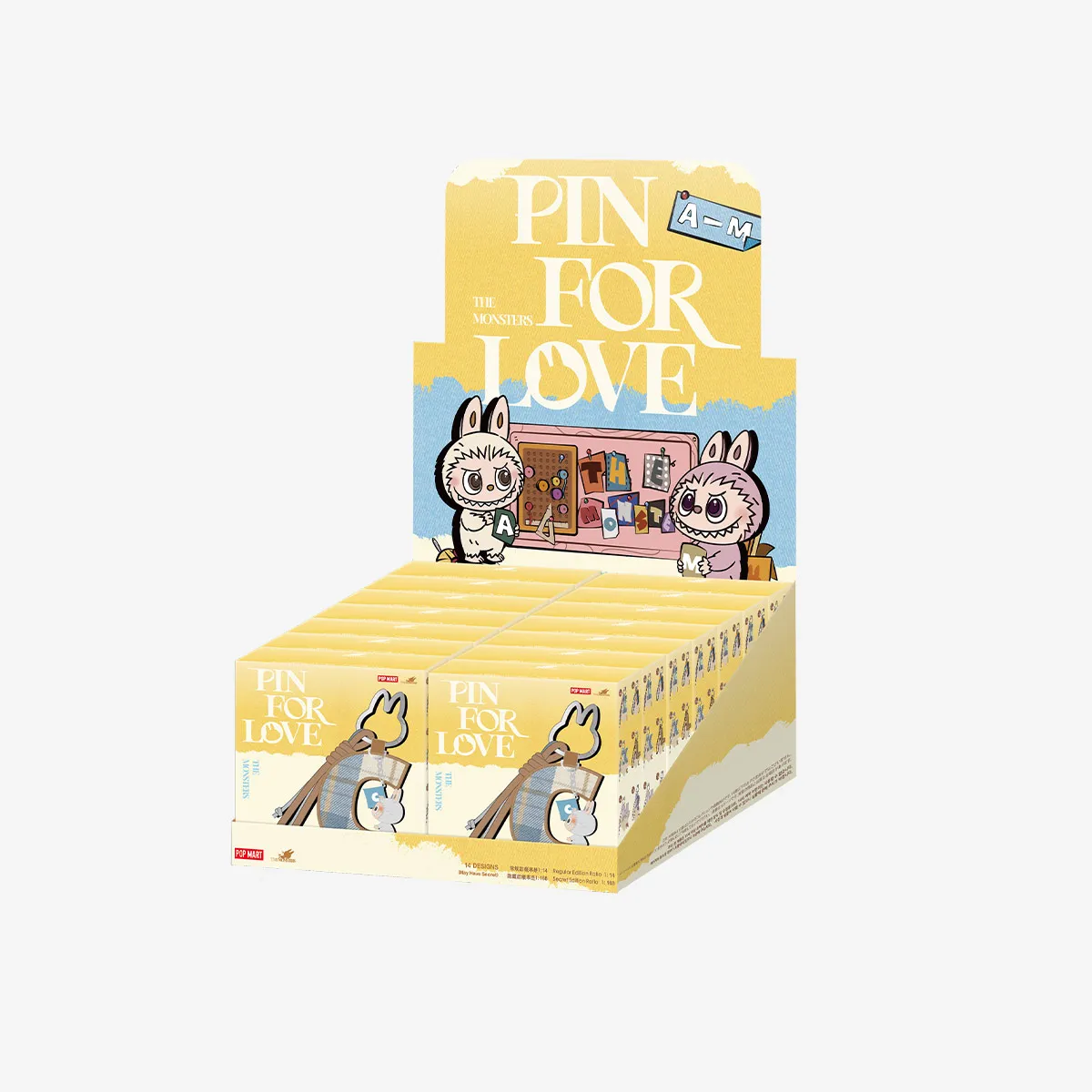 THE MONSTERS Pin for Love Series- Letter Pendant Blind Box (A-M