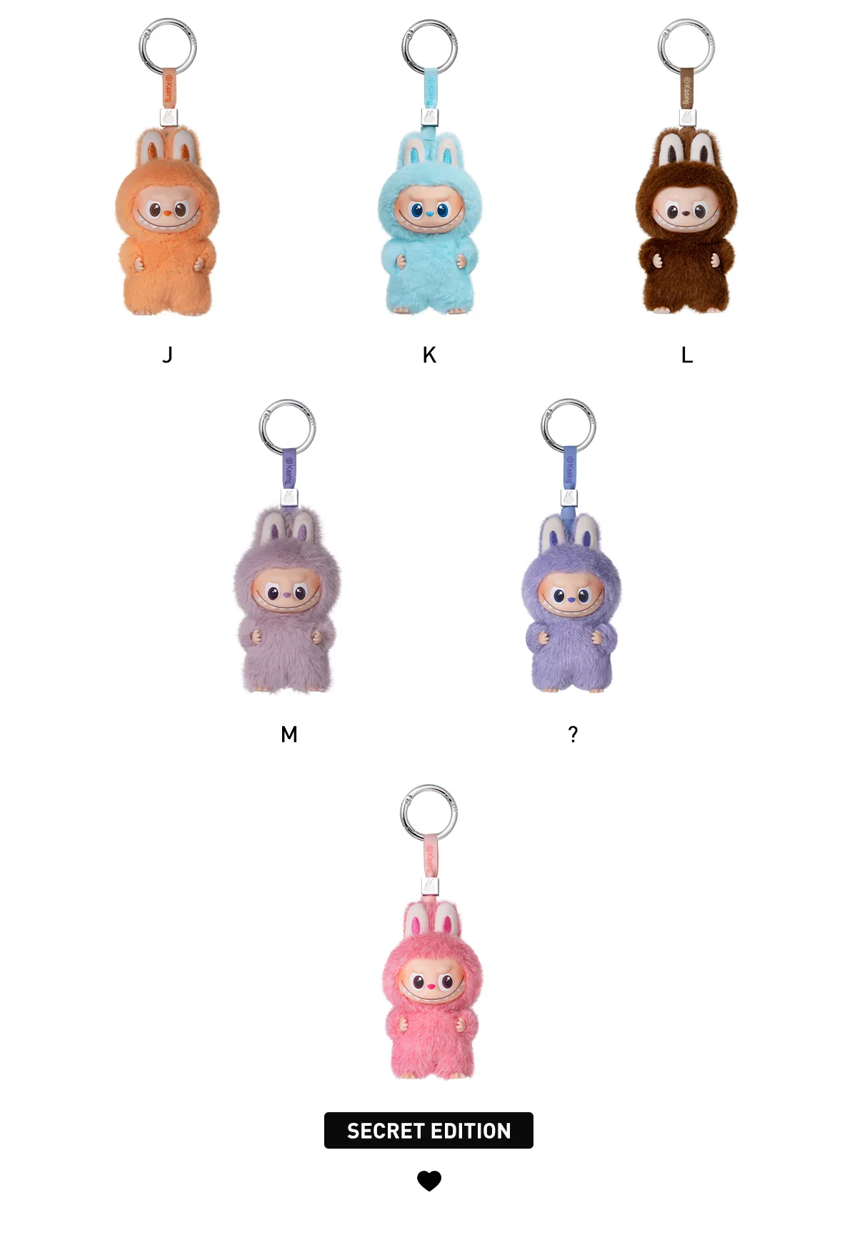 POP NOW:THE MONSTER PIN FOR LOVE SERIES - Vinyl Plush Pendant