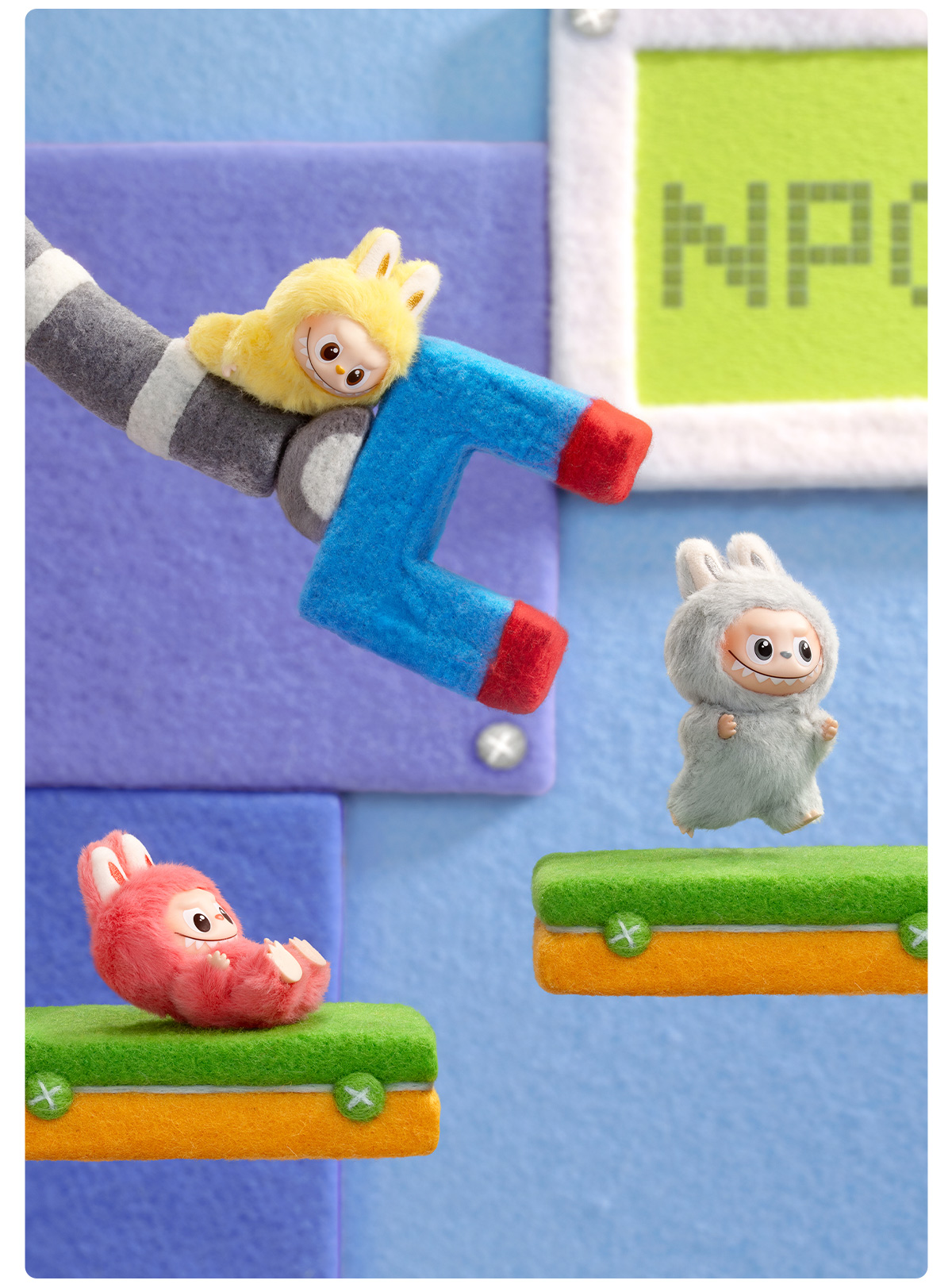 THE MONSTER PIN FOR LOVE SERIES - Vinyl Plush Pendant blind box