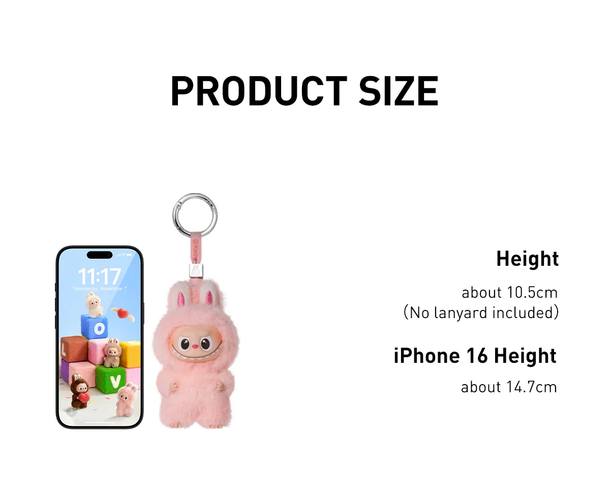 THE MONSTER PIN FOR LOVE SERIES - Vinyl Plush Pendant blind box 