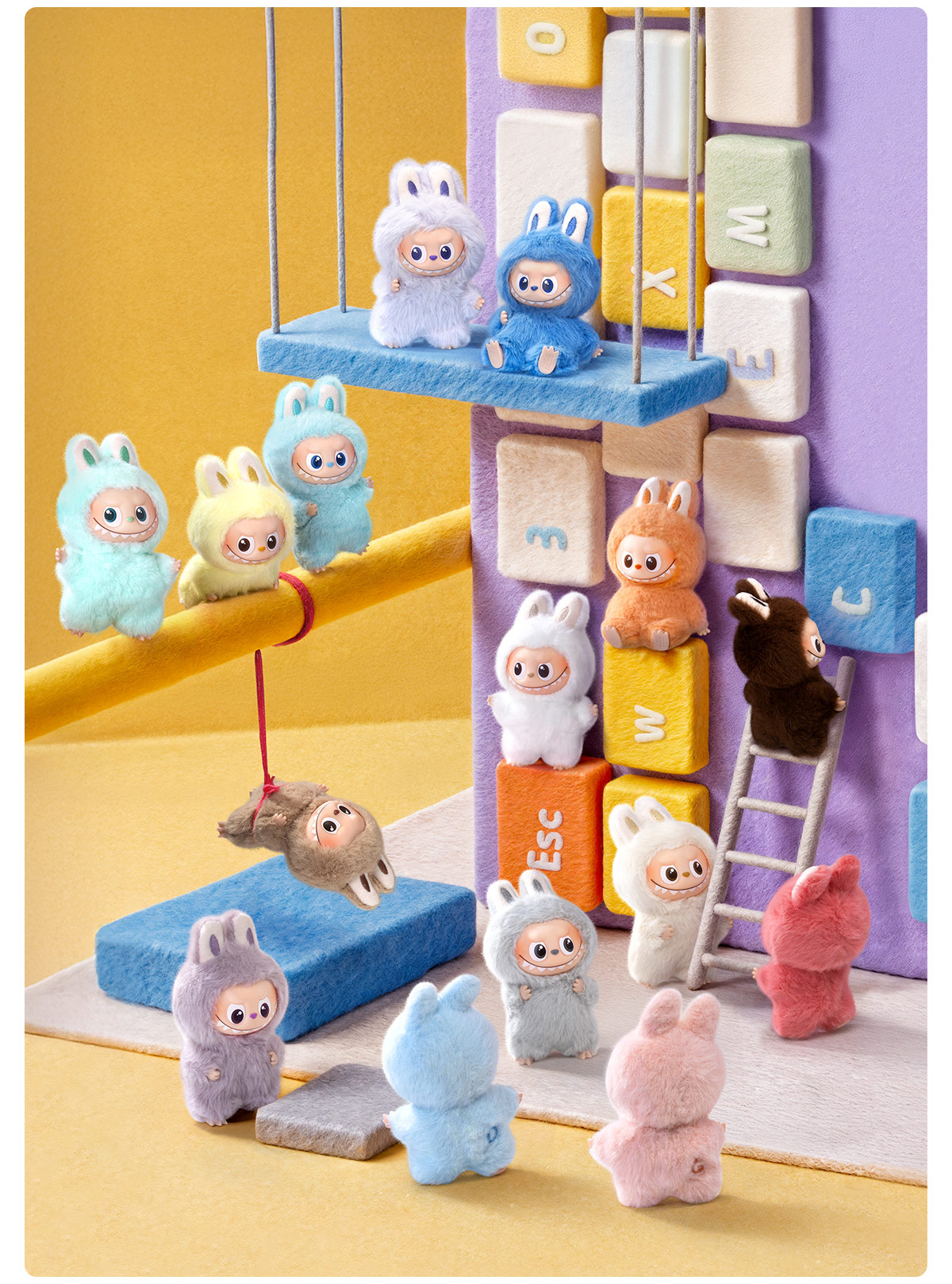 ぬいぐるみ POP MART THE MONSTER PIN FOR LOVE I POP NOW:THE MONSTERS Pin for Love Series-Vinyl Plush Pendant